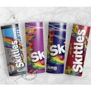 Candy 20 oz Skinny Tumbler - 4 Different Designs To Choose From